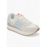 Women's New Balance 574 Sneaker,Beige/ White