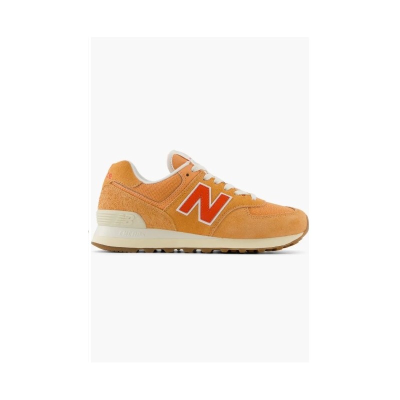 Women's New Balance 574 Sneaker,Copper/ Neo Flame Running shoes