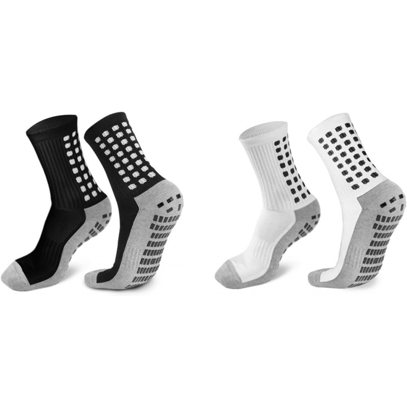 2/4/6 Pairs Men's Soccer Socks Grip Pads Non Slip Football Baseball Soccer Socks for Men Women