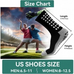 2/4/6 Pairs Men's Soccer Socks Grip Pads Non Slip Football Baseball Soccer Socks for Men Women