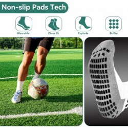 2/4/6 Pairs Men's Soccer Socks Grip Pads Non Slip Football Baseball Soccer Socks for Men Women