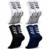 HUANLANG Grip Socks Soccer,4 Pairs Anti Slip Non Slip Socks Mens Grip Pads Socks for Football Soccer Basketball Yoga Sports