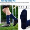 HUANLANG Grip Socks Soccer,4 Pairs Anti Slip Non Slip Socks Mens Grip Pads Socks for Football Soccer Basketball Yoga Sports