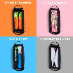 Case4Life - Black Sneaker Shoe Duffle Bag for Travel, Gym, Sport & Soccer Shoes - Heavy Duty & Water Resistant Design