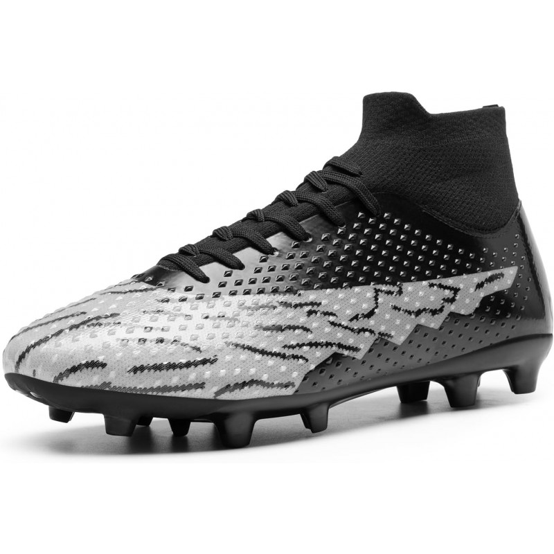 DREAM PAIRS Men's Soccer Cleats Lightweight Football Cleats Professional Training High-top Soccer Shoes