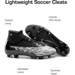 DREAM PAIRS Men's Soccer Cleats Lightweight Football Cleats Professional Training High-top Soccer Shoes