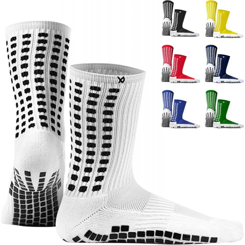 Lux Dual Grip Socks - Soccer Grip Socks for Men and Women. GripArray™ Performance & Comfort - Anti-Slip Grip Socks for Soccer