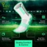 Lux Dual Grip Socks - Soccer Grip Socks for Men and Women. GripArray™ Performance & Comfort - Anti-Slip Grip Socks for Soccer