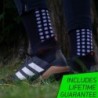 Lux Dual Grip Socks - Soccer Grip Socks for Men and Women. GripArray™ Performance & Comfort - Anti-Slip Grip Socks for Soccer