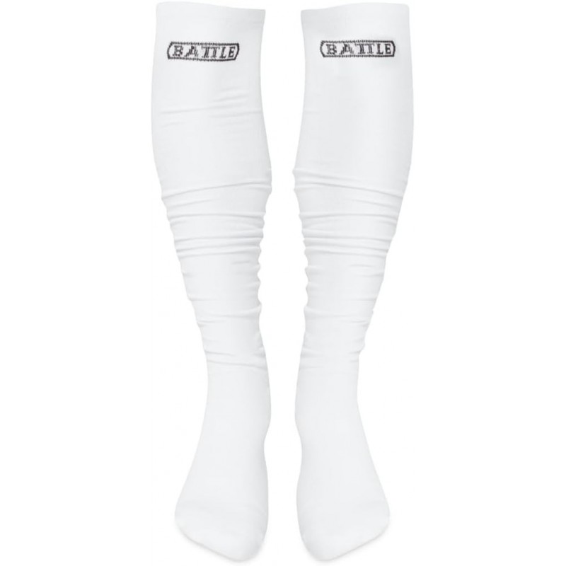 Battle Sports Long Scrunch Football Socks, Extra Long Padded Sport Socks for Men & Boys