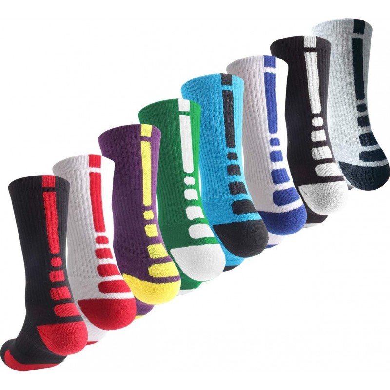 OLCHEE Boys Sock Basketball Soccer Hiking Ski Athletic Outdoor Sports Thick Calf High Crew Socks Multipack