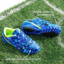 DREAM PAIRS Boys Girls Turf Indoor Soccer Shoes Lace Up Cleats for Little/Big Kid