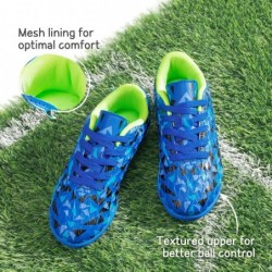 DREAM PAIRS Boys Girls Turf Indoor Soccer Shoes Lace Up Cleats for Little/Big Kid