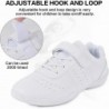 Cheer Shoes for Youth Girls White Cheerleading Athletic Dance Shoes Tennis Sneakers for Competition Sport Training