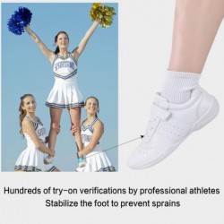 Cheer Shoes for Youth Girls White Cheerleading Athletic Dance Shoes Tennis Sneakers for Competition Sport Training