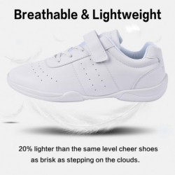 Cheer Shoes for Youth Girls White Cheerleading Athletic Dance Shoes Tennis Sneakers for Competition Sport Training