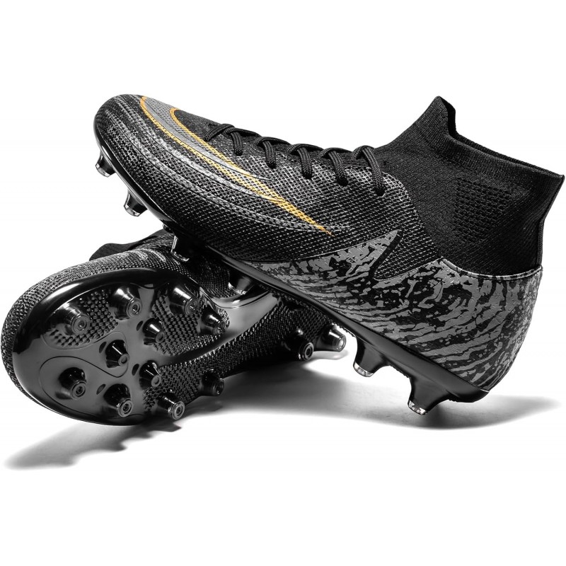 Adult Soccer Cleats Men Football Shoes Athletic Professional Spikes High-top Indoor/Outdoor Training Soccer Shoes