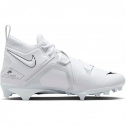 Nike Men's Alpha Menace Pro 3 Mid Football Cleat Size 10 (White)