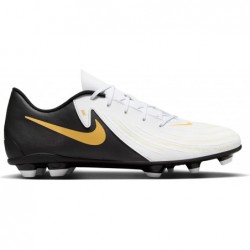 Nike Men's Soccer Football Boots, White Black MTLC Gold Coin