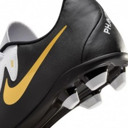 Nike Men's Soccer Football Boots, White Black MTLC Gold Coin