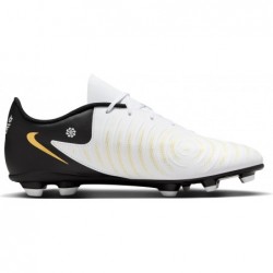 Nike Men's Soccer Football Boots, White Black MTLC Gold Coin