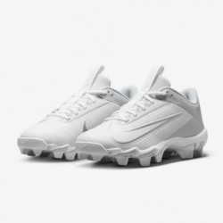 Nike Boy's Vapor Edge Shark 2 Football Cleats White | Gray Size 5 Medium