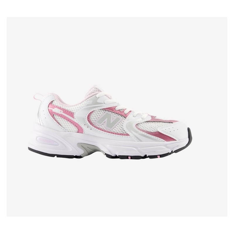 New Balance 530 White/Pink,Girls' Preschool Casual Running Sneakers